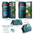 Custodia a portafoglio con blocco RFID CaseMe C36 per Google Pixel 11 Pro XL - Verde