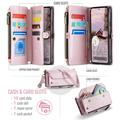 Custodia a portafoglio con blocco RFID CaseMe C36 per Google Pixel 11 Pro XL - Rosa