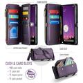 Custodia a portafoglio con blocco RFID CaseMe C36 per Google Pixel 11 Pro XL - Viola