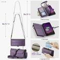 Custodia a portafoglio con blocco RFID CaseMe C36 per Google Pixel 11 Pro XL - Viola