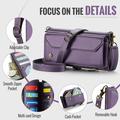 Custodia a portafoglio con blocco RFID CaseMe C36 per Google Pixel 11 Pro XL - Viola