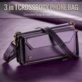 Custodia a portafoglio con blocco RFID CaseMe C36 per Google Pixel 11 Pro XL - Viola