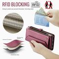 Custodia a portafoglio con blocco RFID CaseMe C36 per Google Pixel 11 Pro XL - Rossa