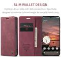 Custodia a Portafoglio Caseme 013 Serie per Google Pixel 11 Pro XL - Rossa