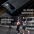 Custodia a portafoglio in pelle di vitello con blocco RFID Google Pixel 11 Pro XL Caseme 033 - Nera