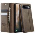 Custodia a portafoglio in pelle di vitello con blocco RFID Google Pixel 11 Pro XL Caseme 033 - Caffè