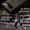 Custodia a portafoglio in pelle di vitello con blocco RFID Google Pixel 11 Pro XL Caseme 033 - Caffè