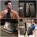 Custodia a portafoglio in pelle di vitello con blocco RFID Google Pixel 11 Pro XL Caseme 033 - Caffè