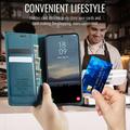 Custodia a portafoglio in pelle di vitello con blocco RFID Google Pixel 11 Pro XL Caseme 033 - Verde