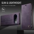 Custodia a portafoglio in pelle di vitello con blocco RFID Google Pixel 11 Pro XL Caseme 033 - Viola