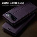 Custodia a portafoglio in pelle di vitello con blocco RFID Google Pixel 11 Pro XL Caseme 033 - Viola