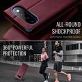 Custodia a portafoglio in pelle di vitello con blocco RFID Google Pixel 11 Pro XL Caseme 033 - Rossa