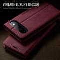 Custodia a portafoglio in pelle di vitello con blocco RFID Google Pixel 11 Pro XL Caseme 033 - Rossa