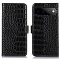 Custodia in Pelle a Portafoglio Serie Crocodile con RFID per Google Pixel 11 Pro XL