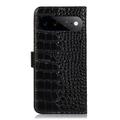 Custodia in Pelle a Portafoglio Serie Crocodile con RFID per Google Pixel 11 Pro XL