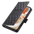 Custodia a portafoglio trapuntata lusso per Google Pixel 11 Pro XL - Nera