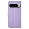 Custodia a portafoglio trapuntata lusso per Google Pixel 11 Pro XL - Viola