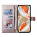 Custodia a portafoglio trapuntata lusso per Google Pixel 11 Pro XL - Oro rosa