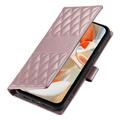 Custodia a portafoglio trapuntata lusso per Google Pixel 11 Pro XL - Oro rosa