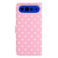 Custodia a portafoglio per Google Pixel 11 Pro XL con motivo a pois - Rosa