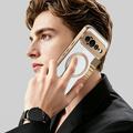 Custodia a libro magnetica elegante per Google Pixel 11 Pro XL con scomparti per carte RFID - Marrone