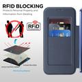 Custodia a libro magnetica elegante per Google Pixel 11 Pro XL con scomparti per carte RFID - Blu