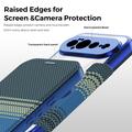Custodia a libro magnetica elegante per Google Pixel 11 Pro XL con scomparti per carte RFID - Blu