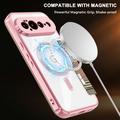Custodia a libro magnetica elegante per Google Pixel 11 Pro XL con scomparti per carte RFID - Rosa