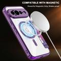 Custodia a libro magnetica elegante per Google Pixel 11 Pro XL con scomparti per carte RFID - Viola