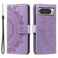 Custodia a portafoglio Mandala per Google Pixel 11 Pro XL con cinturino da polso - Viola