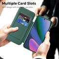 Custodia a libro magnetica elegante per Google Pixel 11 con scomparti per carte RFID