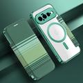 Custodia a libro magnetica elegante per Google Pixel 11 con scomparti per carte RFID