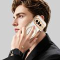 Custodia a libro magnetica elegante per Google Pixel 11 con scomparti per carte RFID - Marrone
