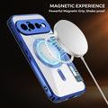 Custodia a libro magnetica elegante per Google Pixel 11 con scomparti per carte RFID - Blu