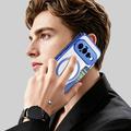Custodia a libro magnetica elegante per Google Pixel 11 con scomparti per carte RFID - Blu