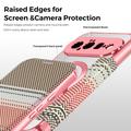 Custodia a libro magnetica elegante per Google Pixel 11 con scomparti per carte RFID - Rosa