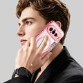 Custodia a libro magnetica elegante per Google Pixel 11 con scomparti per carte RFID - Rosa