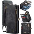 Custodia a portafoglio multifunzionale 2 in 1 Caseme 008 per Google Pixel 9/9 Pro - Nera