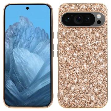 Custodia ibrida per Google Pixel 9/9 Pro Serie Glitter - Color Oro