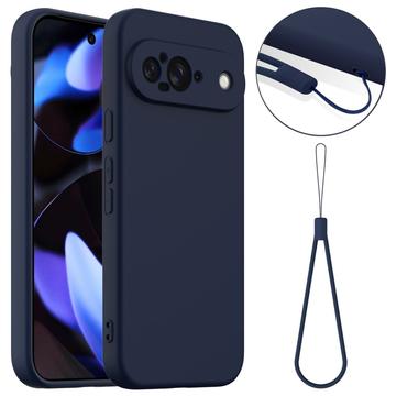 Custodia in silicone liquido per Google Pixel 9 - compatibile con MagSafe - Blu Scuro