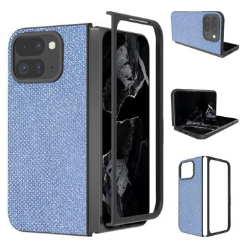 Custodia ibrida con texture strass per Google Pixel 9 Pro Fold - Blu
