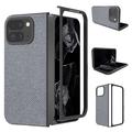 Custodia ibrida con texture strass per Google Pixel 9 Pro Fold - Grigia