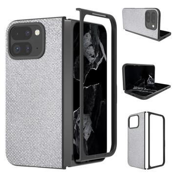 Custodia ibrida con texture strass per Google Pixel 9 Pro Fold - Argento