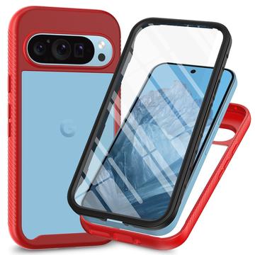 Custodia per Google Pixel 9 Pro XL serie 360 Protection - Rossa / Trasparente