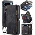 Custodia a portafoglio multifunzionale 2 in 1 Caseme 008 per Google Pixel 9 Pro XL - Nera