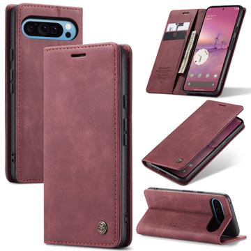Custodia a Portafoglio Caseme 013 Serie per Google Pixel 9 Pro XL - Rosso vino