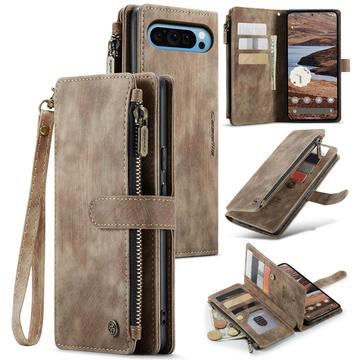 Custodia a Portafoglio Multifunzionale Caseme C30 per Google Pixel 9 Pro XL - Marrone