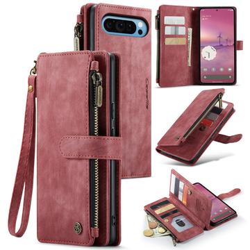Custodia a Portafoglio Multifunzionale Caseme C30 per Google Pixel 9 Pro XL - Rossa