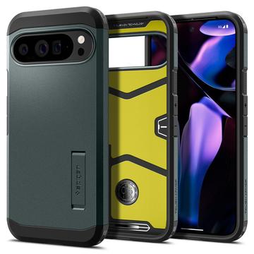 Custodia Spigen Tough Armor per Google Pixel 9 Pro XL - Verde Scuro