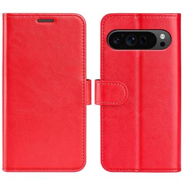 Custodia a Portafoglio per Google Pixel 9 Pro XL con Chiusura Magnetica - Rossa